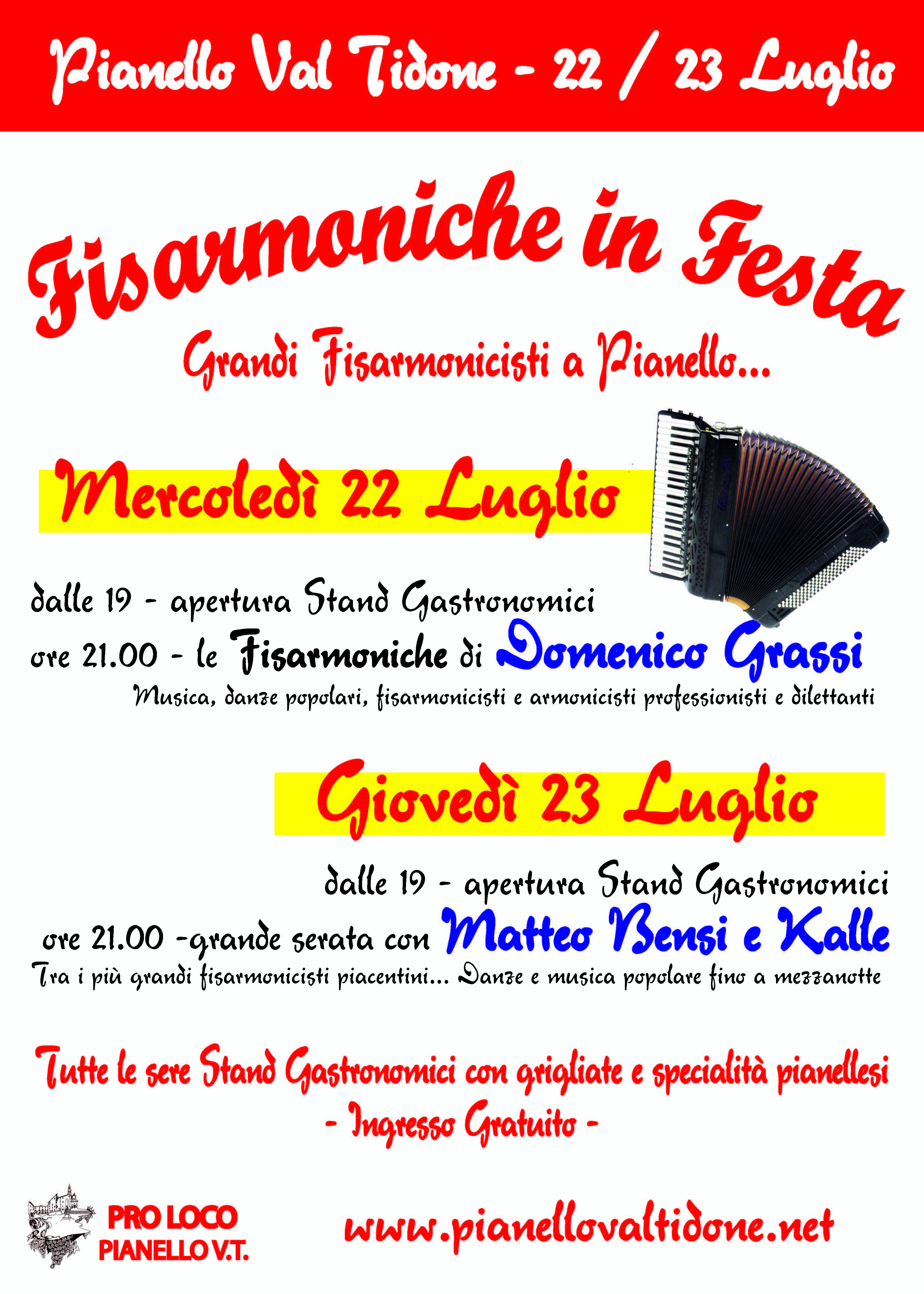 Grandi Fisarmonicisti a Pianello Fisarmoniche in festa 2009